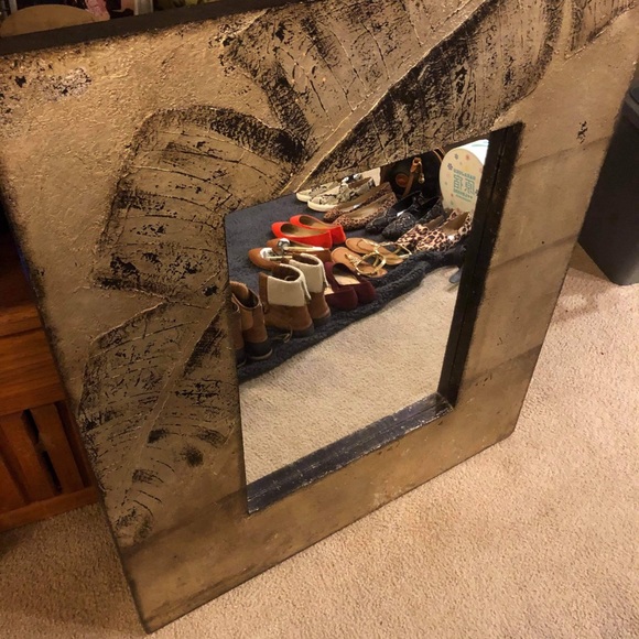 Pier 1 Wall Decor Pier Mirror W Metal Cord For Hanging Poshmark